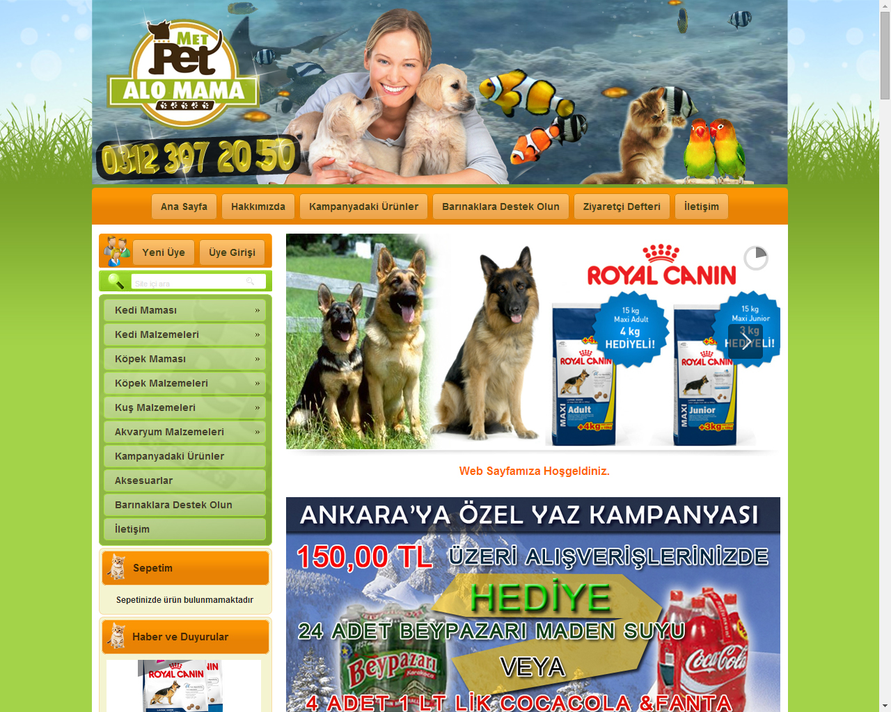 Evcil Hayvan Yemi Pet-Shop Satış Merkezi